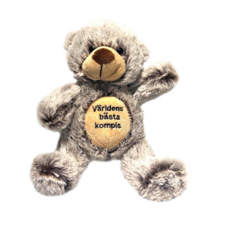 Nalle Världens bästa kompis Grå 20 cm