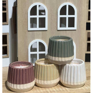 Ljus Keramik Vinrött