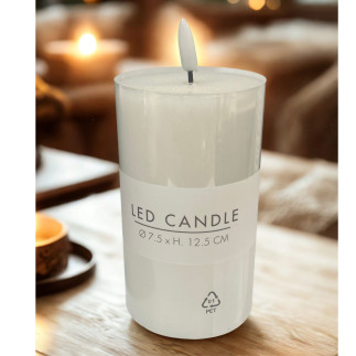 Ljus LED vitt 7,5x12,5 cm timer