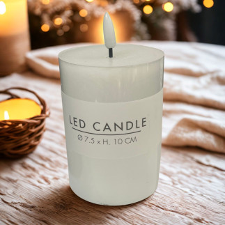 Ljus LED vitt 7,5x10 cm timer