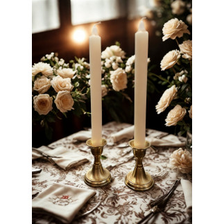 Ljusstake Metall Guld 8 cm