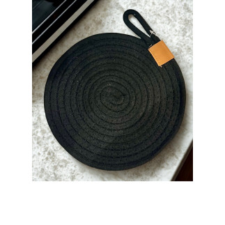 Underlägg Grytunderlägg Textil Svart