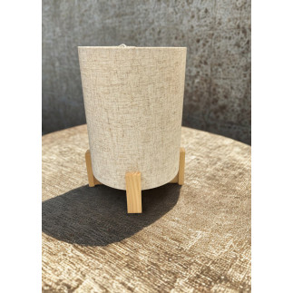 Bordslampa Lampa Trä/Textil 24 cm