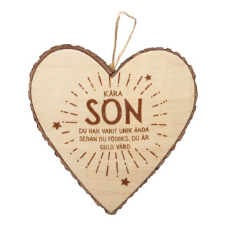 Hjärta Trä Son