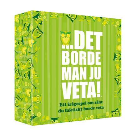 Spel "Det borde man ju veta" Sällskapsspel