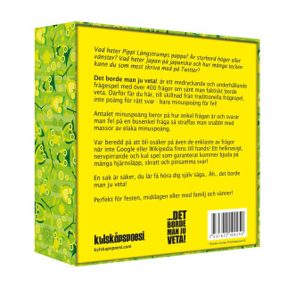 Spel "Det borde man ju veta" Sällskapsspel