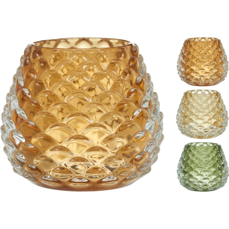 Ljuskopp Glas Grön 8,5 cm Ljuskopp Glas Grön 8,5 cm