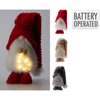 Tomte LED-belysning 65 cm Beige