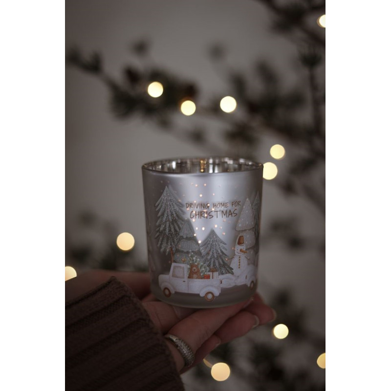 Majas Cottage Lykta Jul Driving home for christmas 7x8 cm Majas Cottage Lykta Jul Driving home for christmas 7x8 cm