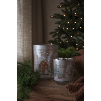 Majas Cottage Lykta Jul Driving home for christmas 7x8 cm