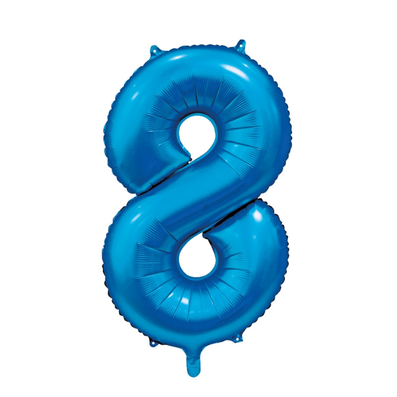 Ballong Siffra 8 Blå 86 cm Ballong Siffra 8 Blå 86 cm