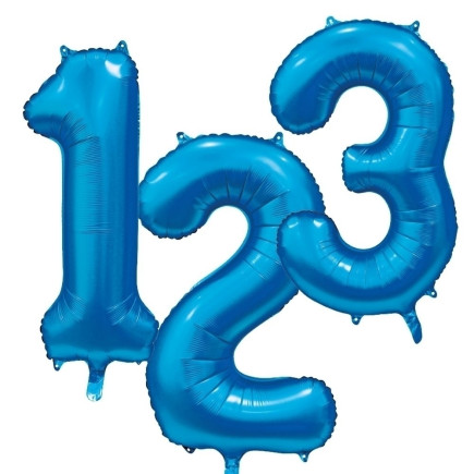 Ballong Siffra 8 Blå 86 cm