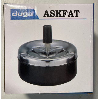Askfat snurr metall 11x10cm askkopp