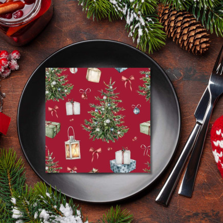 Servett Julgranar 20-pack