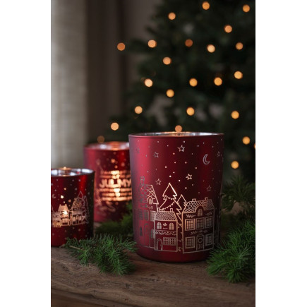 Majas Cottage Lykta Jul Winter Cottage 10x12 cm