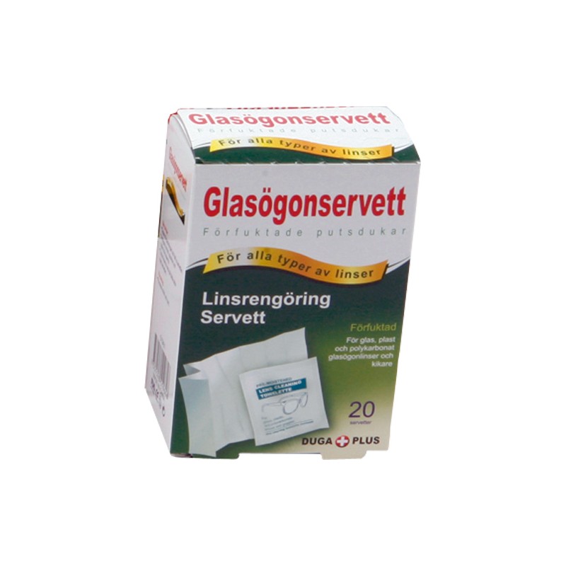 Våtservett Glasögon 120-p glasögonservetter