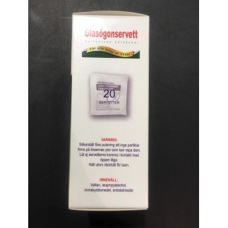 Våtservett Glasögon 120-p glasögonservetter