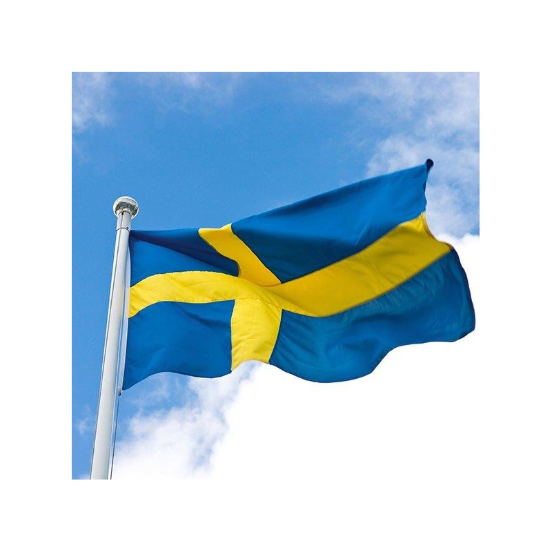 Servett Svensk Flaggstång 33x33cm