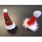Hårklämma Jul Tomtemössa röd/glitter 10 cm