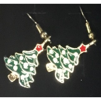 Örhänge Jul Tomte Snögubbe Gran Kula Julstrumpa