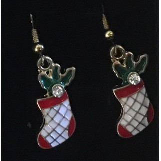 Örhänge Jul Tomte Snögubbe Gran Kula Julstrumpa