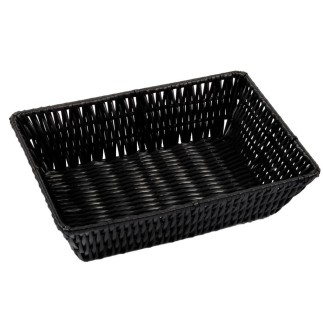 Brödkorg Korg svart flätad 19x26 cm