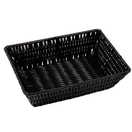Brödkorg Korg svart flätad 19x26 cm