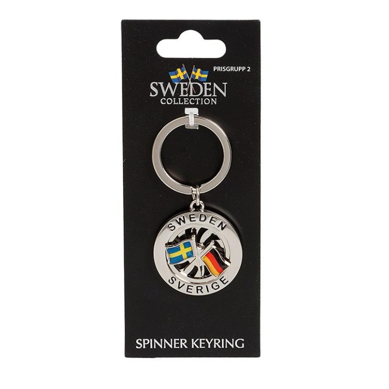 Nyckelring Souvenir Spinner Flagga Sverige Tyskland Nyckelring Souvenir Spinner Flagga Sverige Tyskland