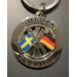 Nyckelring Souvenir Spinner Flagga Sverige Tyskland Nyckelring Souvenir Spinner Flagga Sverige Tyskland