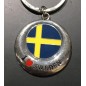 Nyckelring Souvenir Flagga I Love Sweden