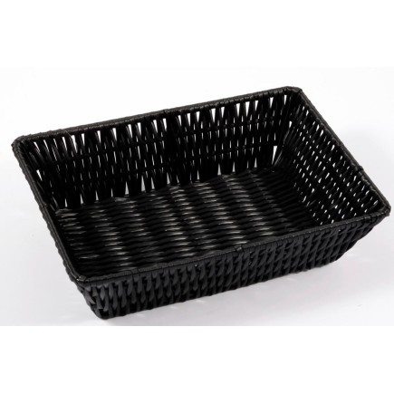 Brödkorg Korg svart flätad 19x26 cm