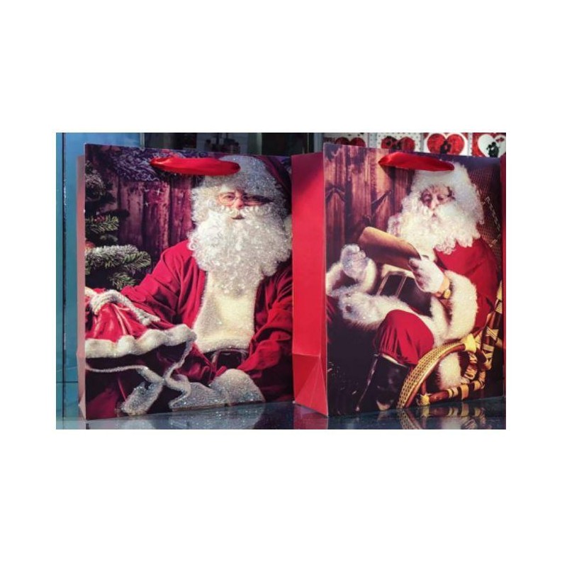 Presentpåse Vin Tomte 37x12 cm