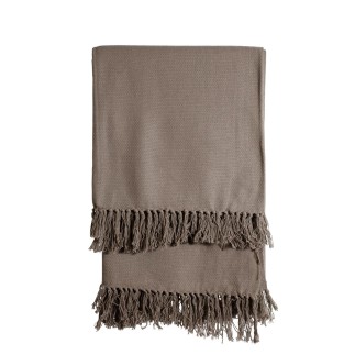 Pläd Greige Chenille 140x170 cm