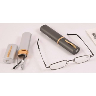 Duga Läsglasögon 1.0 med fodral silver