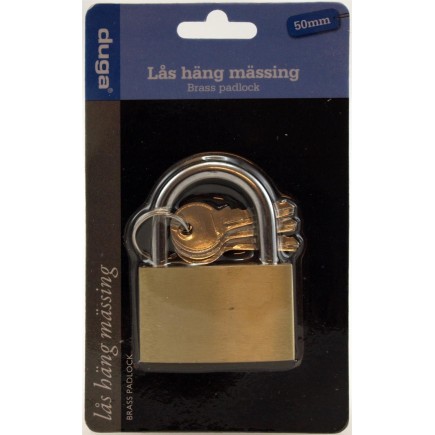 Hänglås 50mm mässing