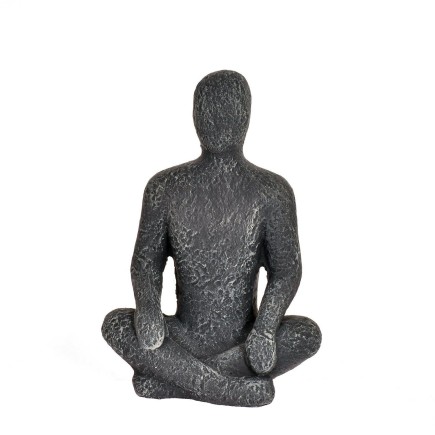 Figur Meditation Svart 28 cm