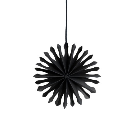 Snöflinga Häng Svart 15 cm 2-pack
