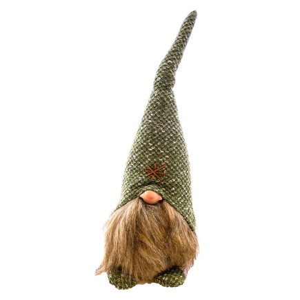 Tomte Textil Grön 42 cm