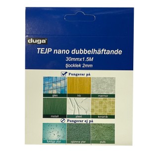 Tejp Dubbelhäftande 30 mm x 1,5 m