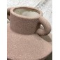 Urna Vas med handtag Beige 12 cm Urna Vas med handtag Beige 12 cm
