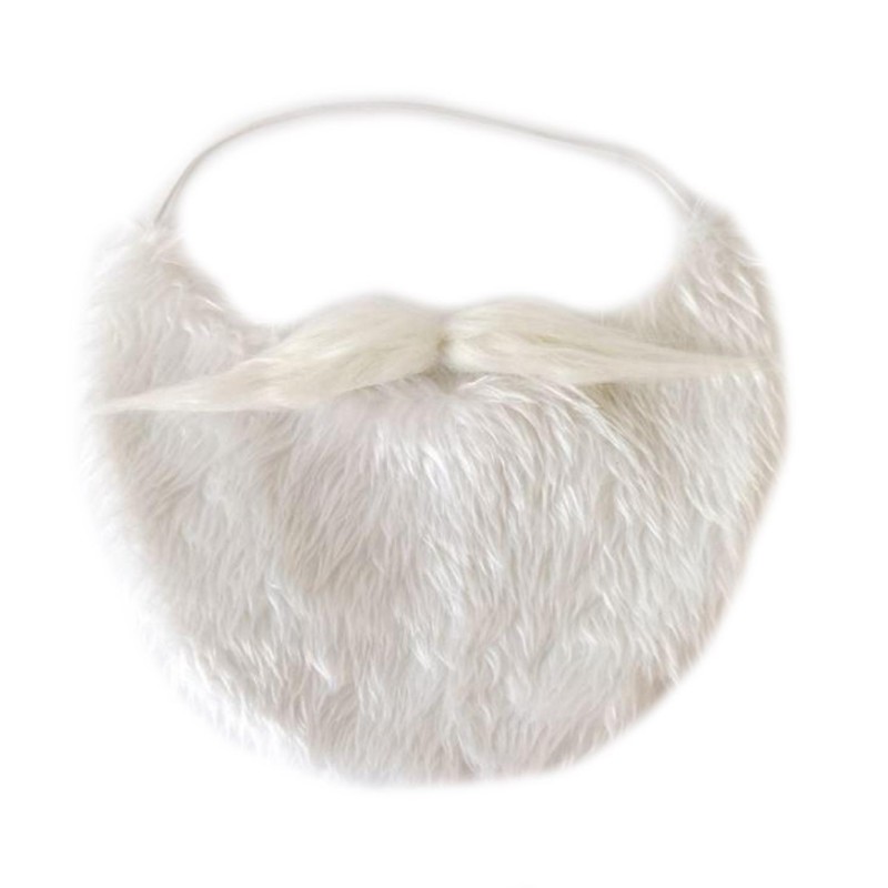 Tomteskägg med resår Skägg Vitt 23x30 cm Tomteskägg med resår Skägg Vitt 23x30 cm