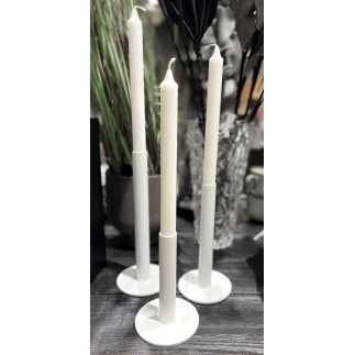 Ljusstake Smide Vit 20 cm