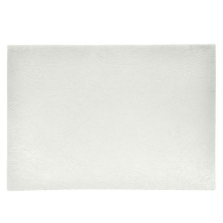 Underlägg Läderlook vitt 43x30 cm