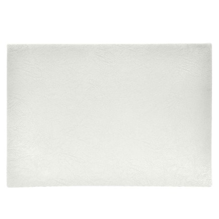 Underlägg Läderlook vitt 43x30 cm