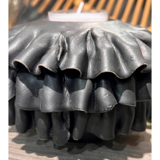 Ljushållare Volang Svart 12 cm