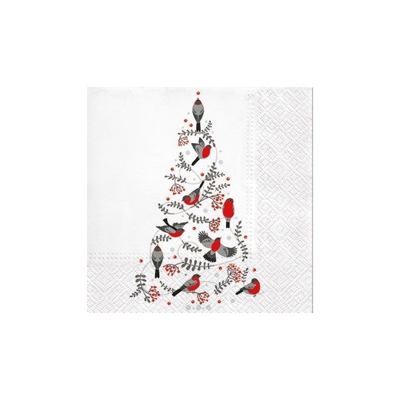 Servett Fåglar Gran 20-pack