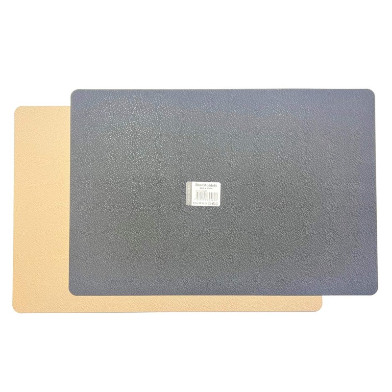 Underlägg Läderlook Beige/Svart Underlägg Läderlook Beige/Svart