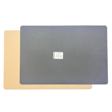 Underlägg Läderlook Beige/Svart