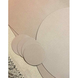 Glasunderlägg Grå/Svart läderlook 4-pack