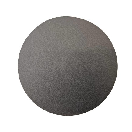 Underlägg Runt Läderlook Grått/Svart 38 cm
